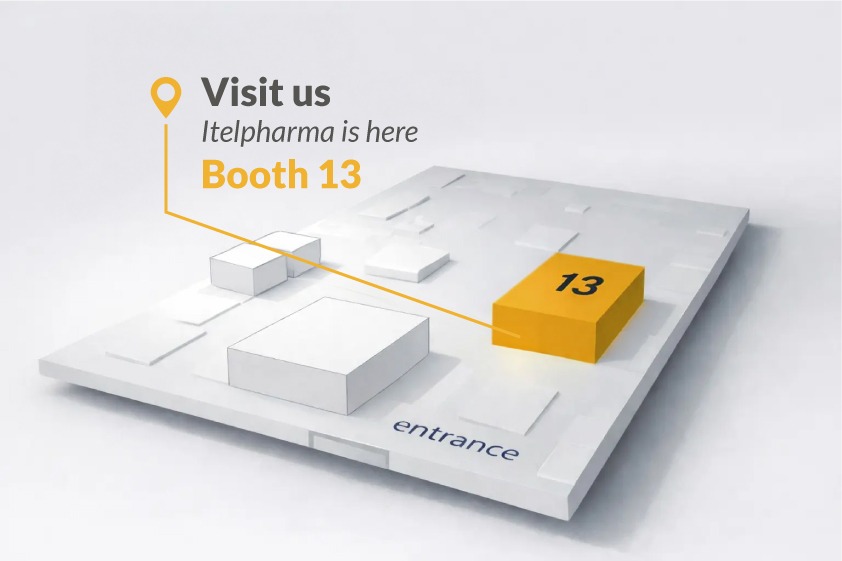 Piantina stand ITELPHARMA - Booth 13